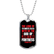 The Lord Of Christian Necklace Stainless Steel or 18k Gold Dog Tag 24&quot; Chain - £38.16 GBP+
