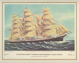 Pan American World Airways Menu Cover Clipper Ship Three Brothers Currie... - $15.84
