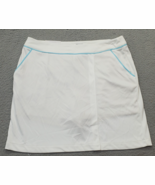 Greg Norman Golf Skort Women&#39;s M White Moisture-Wicking Stretchy Athleti... - $29.41
