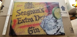 VINTAGE Seagrams Extra Dry Gin Advertising Bar SIGN  B - £123.72 GBP