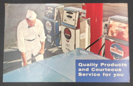 VTG 1965 Chevron Gas Station Ad Car Service Postcard Huntington Park CA - £10.99 GBP