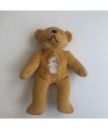 Genich International Stuffed Bear With Ghost Emblem Plush 9” Tall Rare - £5.90 GBP