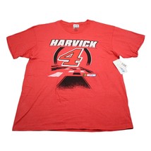 Nascar Kevin Harvick Shirt Mens Red XL Stewart-Haas Racing #4 Short Slee... - £14.45 GBP