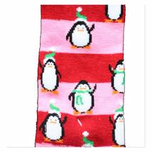 Christmas Novelty Penguin Stripe Knee Socks Holiday Pink Rockabilly Lolita-Women - £3.80 GBP