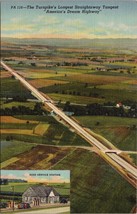 Tunpike&#39;s Longest Straightaway Tangent American&#39;s Dream Highway Postcard PC365 - £3.93 GBP