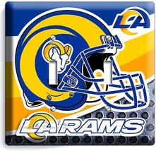 La Rams Los Angeles Football Team 2 Gang Light Switch Wall Plate Sport Art Decor - £12.78 GBP