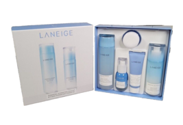 NIB! Laneige Essential Hydrating Duo Kit 5-Piece Set Full Size Toner &amp; E... - £34.97 GBP