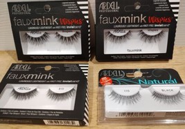4 Pks - Ardell Fake Eye Lashes Professional #815, Natural 110 &amp; Fauxmink... - £9.15 GBP