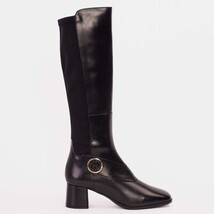 The Windsor Black Leather Knee High Women Boot image 4