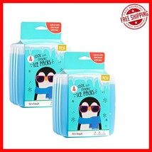 8-Slim Ice Packs for Lunch Boxes &amp; Camping - Quick Freeze &amp; Leak Proof D... - $31.03