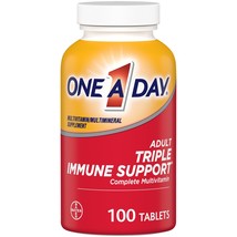 One A Day Triple Immune Support Complete Multivitamin;  100 Count(D0102H71KH6.) - £36.77 GBP