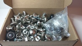 6lb Box Of Various Cabinet Fixtures drawer pulls - $24.74
