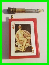 UNFIRED Vintage Match Flint Strike Lighter Nude Pinup Girl Art Deco Cigarette #1 - £31.96 GBP