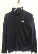 Nike Boy&#39;s Black Futura Poly Track Jacket Size XL - $15.84