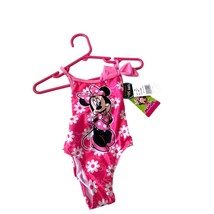 New Disney Minnie Mouse Girls Infant Baby 12 months 1 Piece Swimsuit Bathing Sui - £10.27 GBP