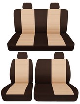 Fits 95-99 Chevy C/K 1500 truck Front 60/40 bench and solid rear seat covers - £109.55 GBP