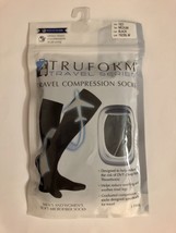 Truform Travel Compression Socks for Men and Women 15-20 Knee High Size Medium - £11.73 GBP