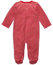 First Impressions Infant Boys Footed Striped Hat &amp; Coverall Set 2 PC Set Newborn - £17.77 GBP