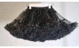 A-line BLACK Fluffy Tulle Skirt Women Girl Custom Plus Size Short Tulle Skirt image 5
