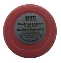 NYC Blushable Cream Stick #002 NEVER-SLEEPING PINK (NEW/SEALED)Discontinued - £15.54 GBP