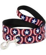 Captain America Shield Logo Navy Dog Leash - $24.97