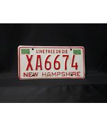 Uncommon 1978 New Hampshire NH Interim License Plate XA6674 Red Letters ... - $31.46 CAD