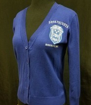 Zeta Phi Beta Sorority Cardigan Sweater Blue Sorority Cardigan Sweater 1920 - $55.00