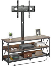 VEVOR 48" TV Stand with Mount for up to 75 in TVs, 3 Tiers Open Storage ... - $108.99