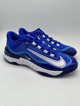 Nike Alpha Huarache Elite 4 Baseball Turf blue DJ6523-414 Mens Size 10.5 - £95.63 GBP