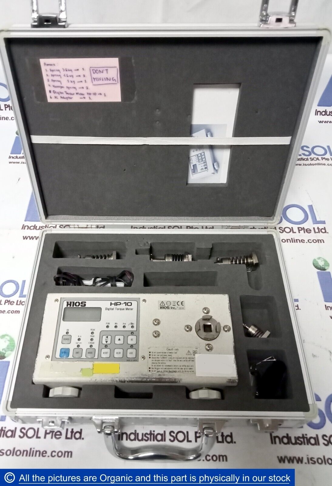 HIOS HP-10 Digital Torque Meter HP10 Torque Transducer W/ Accessories Japan - $389.00