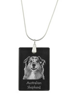 Australian Shepherd,  Dog Crystal Pendant, SIlver Necklace 925, High Qua... - £29.87 GBP