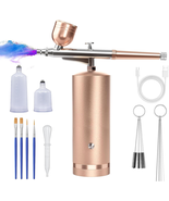 Airbrush Kit with Compressor - 48PSI Rechargeable Cordless Non-Clogging ... - £23.57 GBP