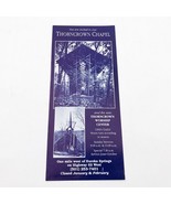 Thorncrown Chapel Eureka Springs, Arkansas Vintage Brochure - $129.36 MXN
