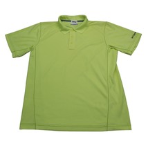 Columbia Polo Shirt Men S Neon Green Short Sleeve Athletic Collar Neck Casual - £14.94 GBP