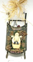 Home For ALL The Holidays Wood Sled Wall Hanging 12 Inches (Green) - £19.13 GBP