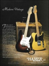 Hamer 1993 Modern Vintage Series Daytona T-51 guitar advertisement print - £3.40 GBP