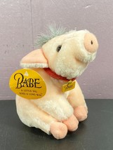 Vintage 1995 Babe Pig Plush Toy 6” Stuffed Animal New With Tag - Smoke Free Home - £7.70 GBP