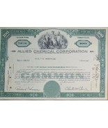 Allied Chemical Corp Stock Certificate-1966 - Old Vintage Rare Scripophi... - $69.95