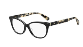 Eyeglasses Kate Spade Karlee 0WR7 Black Havana / 00 Demo Lens - $99.95