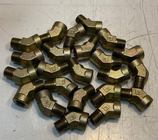 23 Qty of Parker 45 Degree Elbow Male x Female Pipe Fittings 17mm Thread... - $64.99