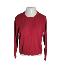 Kim Rogers Pullover Knit Sweater ~ Sz L ~ Red ~ Long Sleeve  - £17.97 GBP