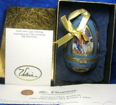 Valerie Parr Mr. Christmas Musical Egg in Gold Box 2007 Santa &amp; Children   ZBU - £14.07 GBP
