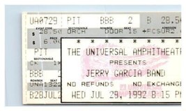 Jerry Garcia Fascia Concerto Ticket Stub Mese di Luglio 29 1992 Universale Città - $49.48