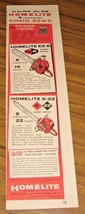 1957 Print Ad Homelite Chain Saws EZ-6 &amp; 6-22 Models Port Chester,NY - £6.92 GBP