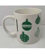 Starbucks Green Christmas Ornament Coffee Mug Bulbs Excellent 2016 - €16,29 EUR