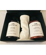 COACH Product Leather Care Set Cleaner Moisturizer 4oz Bottles &amp; Cloth i... - £41.36 GBP