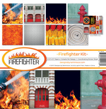 Reminisce Collection Kit 12&quot;X12&quot;-Firefighter - £17.17 GBP