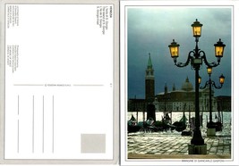 One(1) Italy Veneto Venice Island of San Giorgio Lampost Bell Tower VTG Postcard - £7.05 GBP