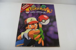 Pokemon Gotta Catch em All Ready to Hang Poster on Board 1999 NOS Ninten... - $33.85