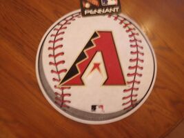 ARIZONA DIAMONDBACKS  Die Cut White Felt BaseBall Pennant NWT Size 16" x... - $4.70